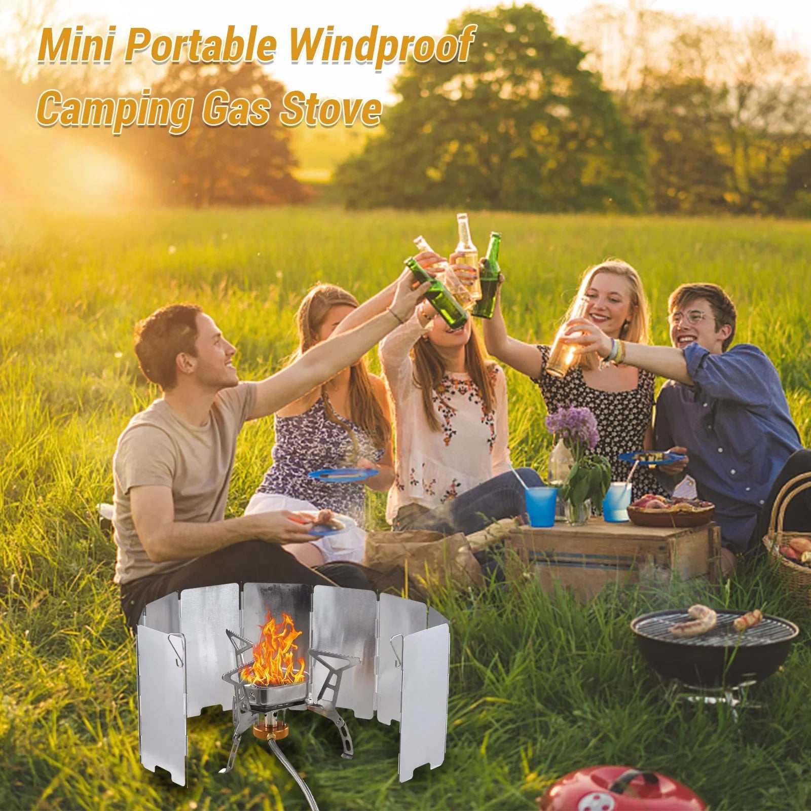Camping Cooking for Lightweight Outdoor Carry Apexeon Stove to Stove and Kit: Gas Easy - Portable