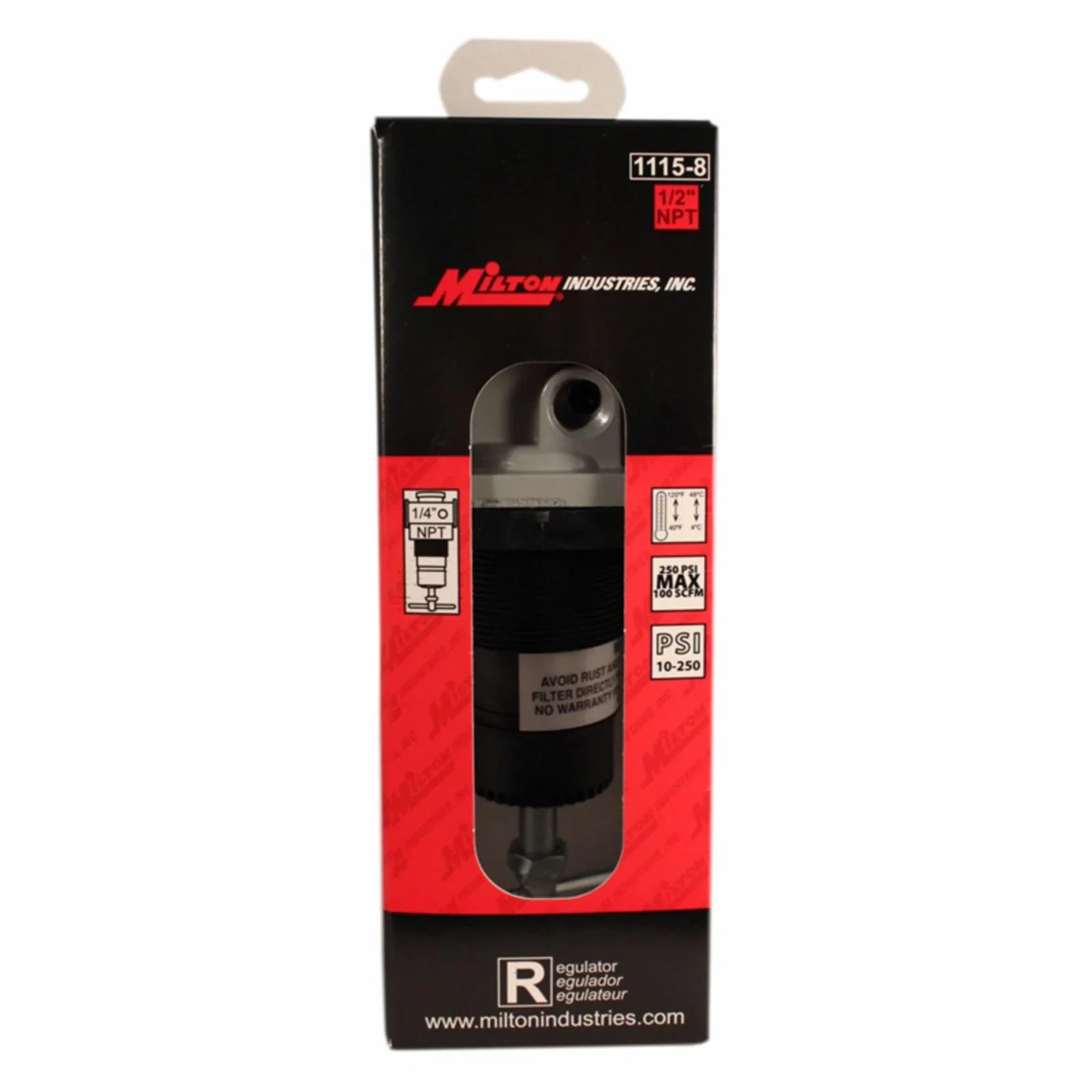 NPT High 1115-8 Regulator Pressure Milton