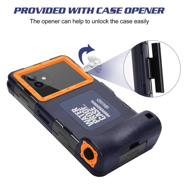 to Eluga Underwater Swimming Ray Housing Inch Lanyard [15m/50ft] Photo all UrbanX Protective Snorkeling Waterproof LCD Phones Panasonic Professional Up Video 6.9 with And 700 Case for Surfing Diving