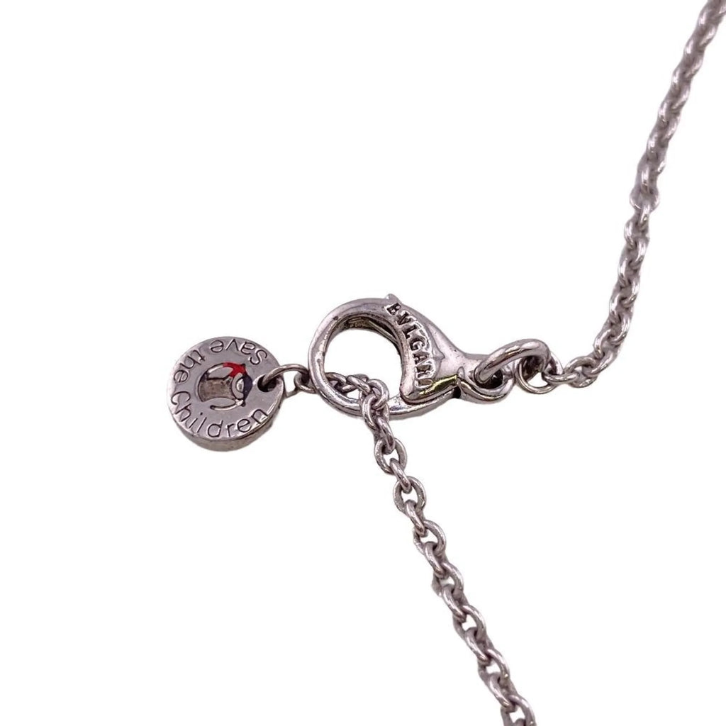 the Charity B. BVLGARI Necklace Pre-Owned Women's 925 Zero Black Z0005229 Men's (Fair) One Children Save