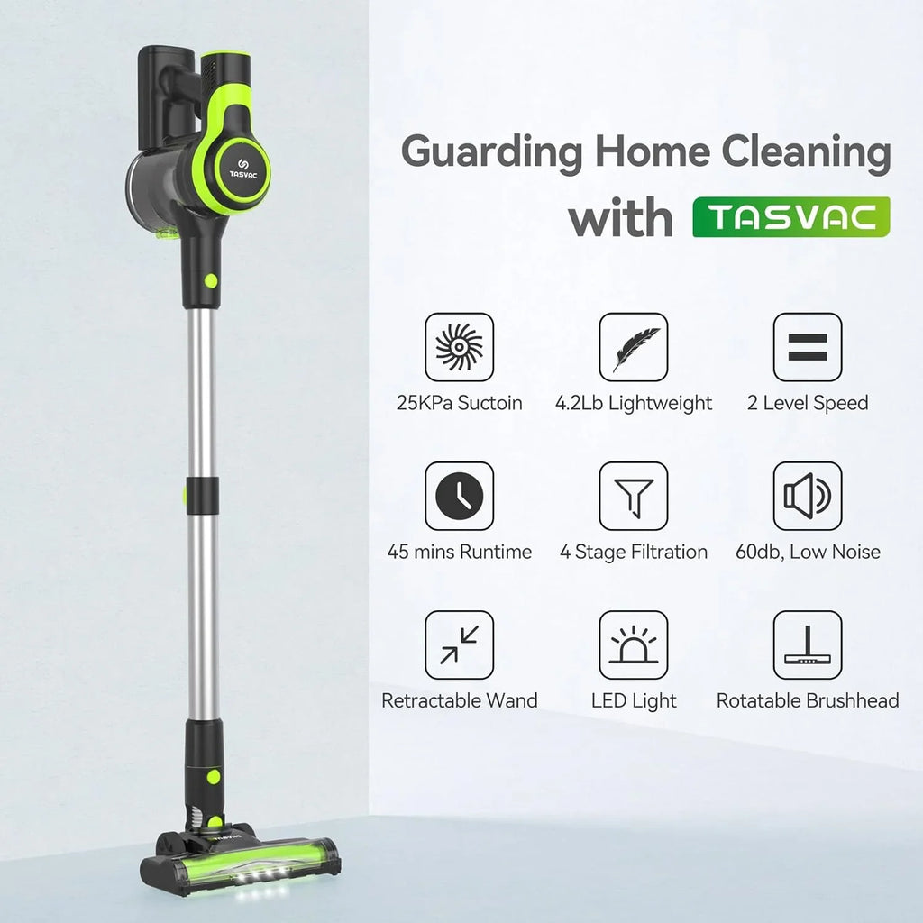 2200m-A-h Home Stick to Vacuum Carpet Vacuum for Pet Floor 6-in-1 Rechargeable and Cleaner, Vacuum, Up Powerful Hair Mins, Cleaner Vacuum Vacuum Cordless 28KPa Battery 45 Lightweight Cordless