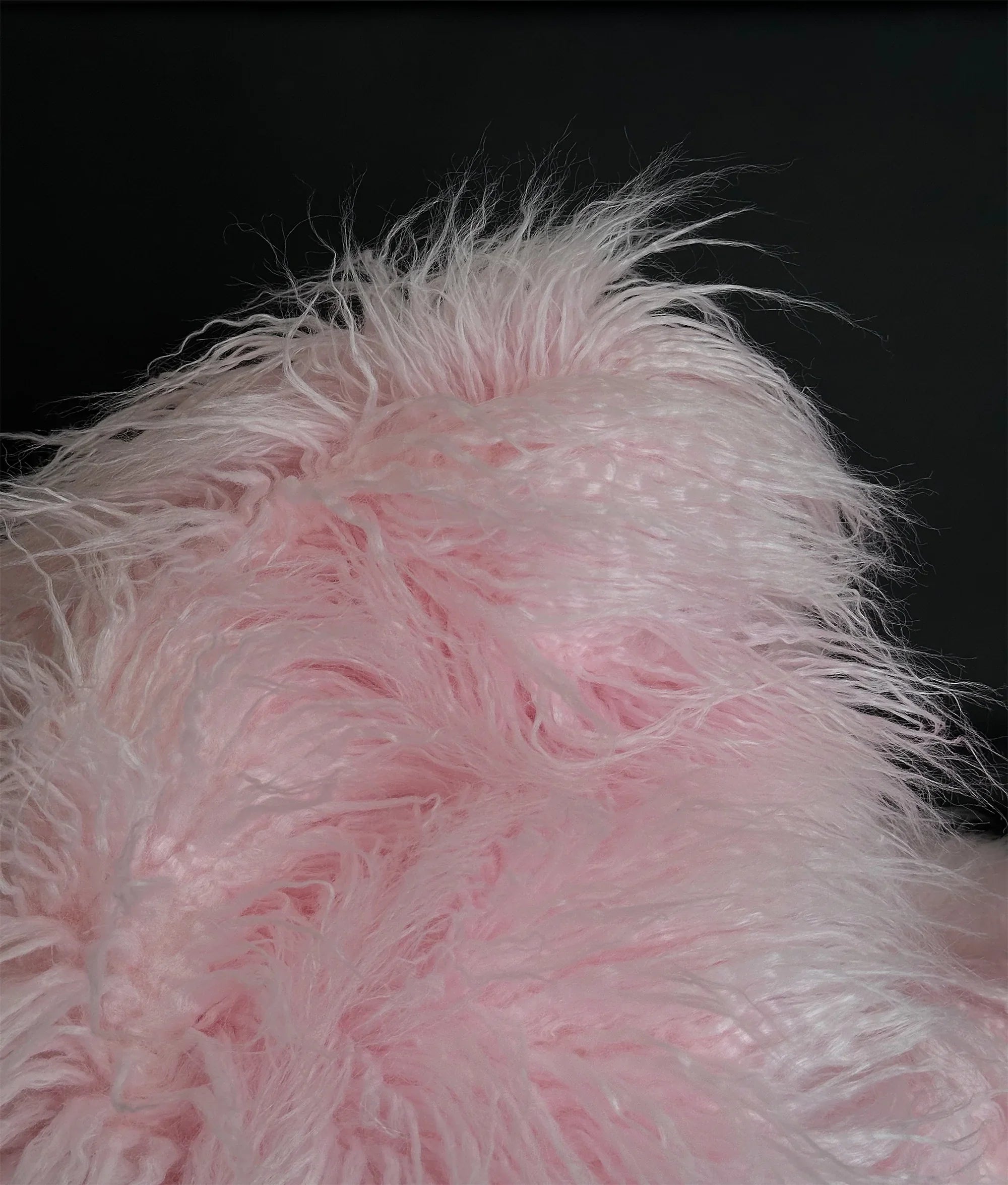 LONG 3.5" Japanese CURLY (Pink) Fire / Fake Sold Cosplay Yard Wide Faux by Craft, 58" Pile Yak Sewing Yard 2.3oz FUR Continuous Per Yarn Retardant