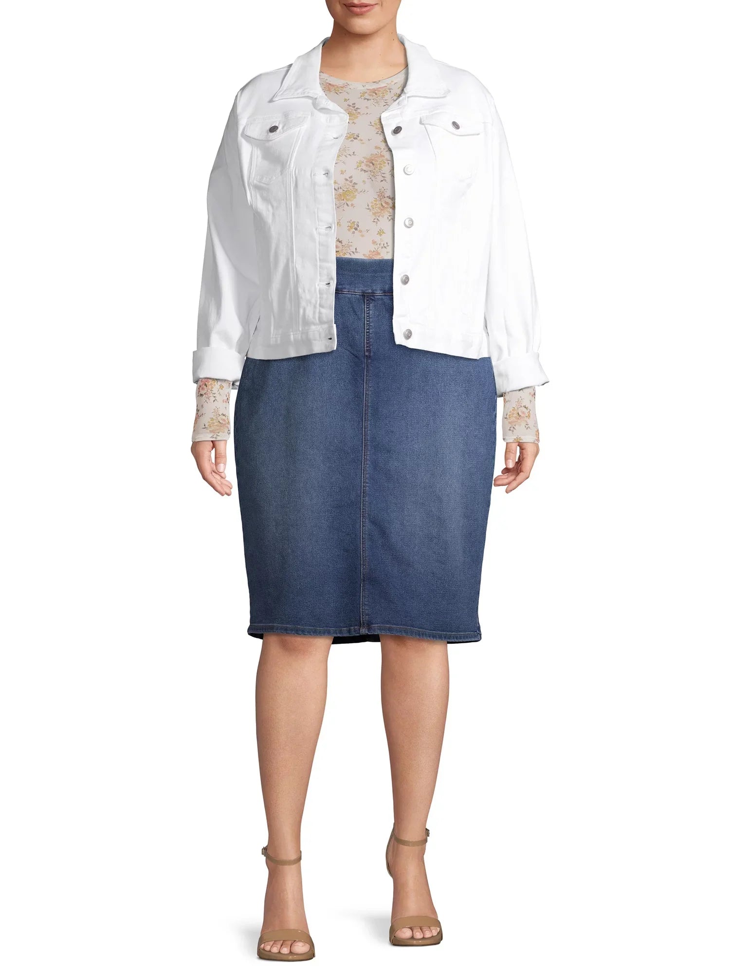 Ford Plus Pull-On Denim Women's Alivia Size Skirt