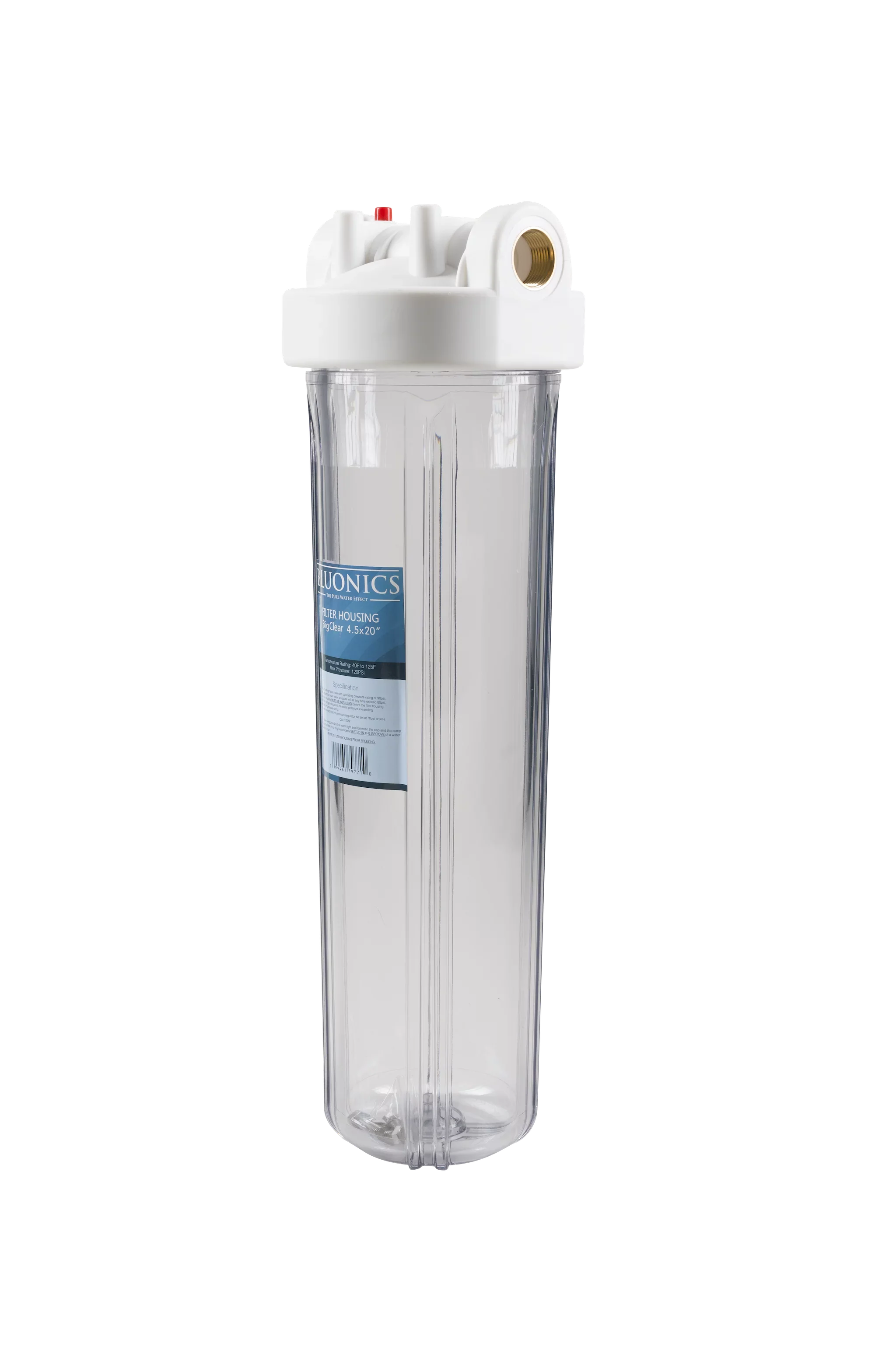 Filter Water House 20" & Housings Carbon Two Blue Filters Blue Clear Whole Sediment w/Pleated Transparent Big
