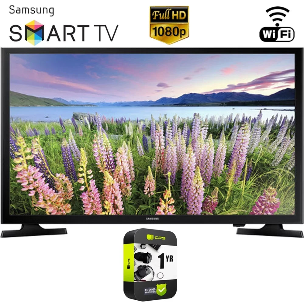 Restored SMART 40" Year 1 Samsung UN40N5200AFXZA Plan FDHTV with (Refurbished) 1080P Protection LED