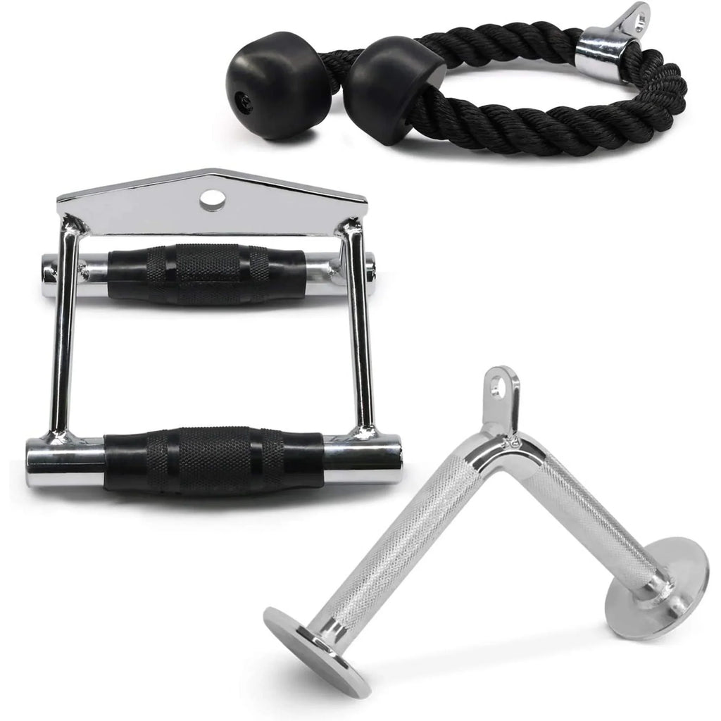 '+ Rope Double Attachment V-shaped Cable Handle Yes4All D Combo Bar Tricep +