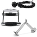 '+ Rope Double Attachment V-shaped Cable Handle Yes4All D Combo Bar Tricep +