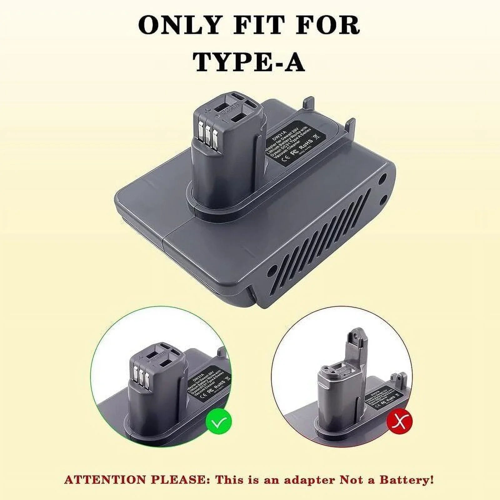 DC34 Vacuum Dyson DCB200 Adapter Cleaner For DCB205 to 20V A) DC35 Battery DC31 tools DCD771C2 Convert for DCB180 DCD985B Dewalt Animal DC44(Type