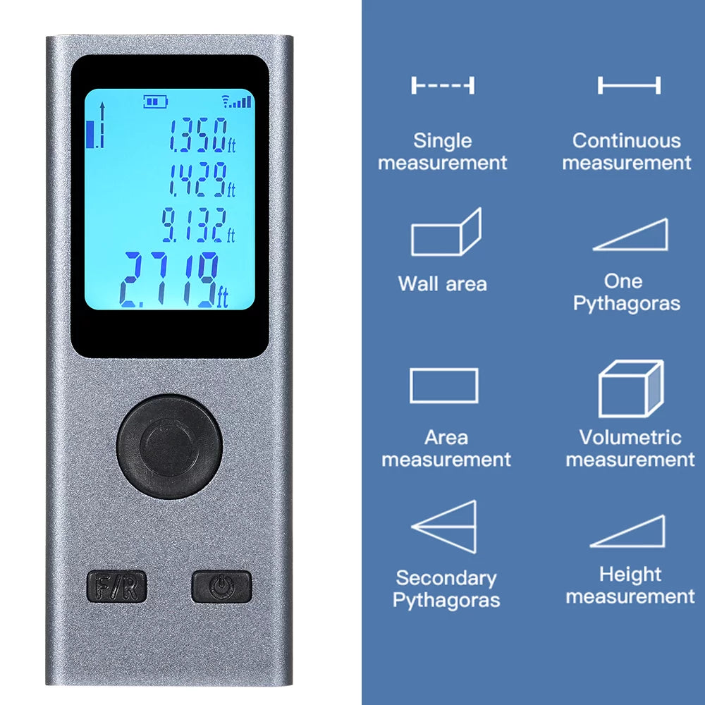 30M Digital Rechargeable Rangefinder Intelligent Intelligent Rangefinder Handheld Rangefinder USB Lepmerk