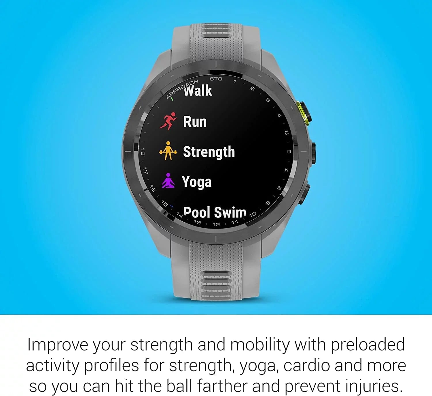 with Accessories Garmin S70, (47mm) Black Approach