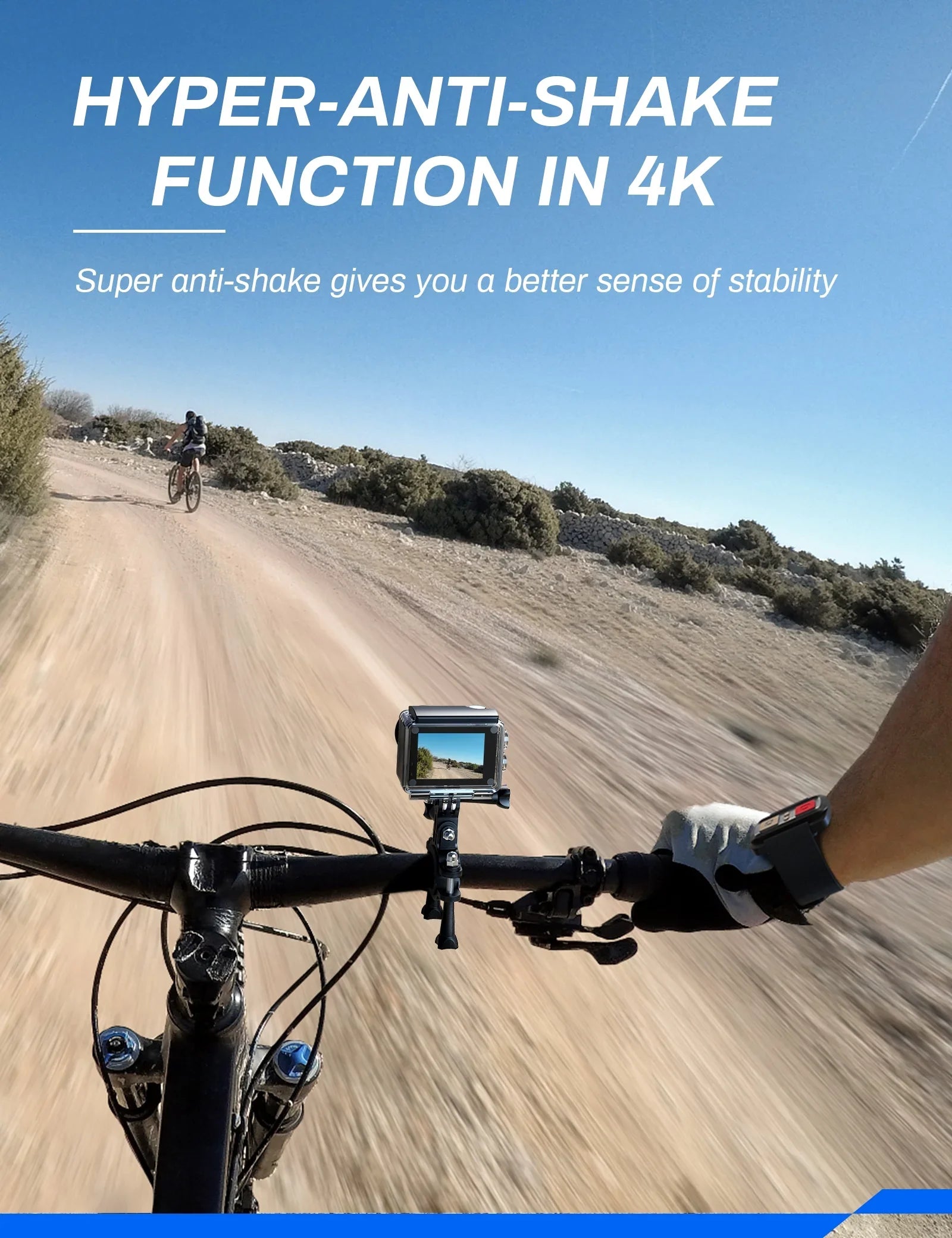 WOLFANG 4K Underwater Camera 24MP Waterproof with Camera Action 40M Control IP68 Remote WiFi Vlogging Case