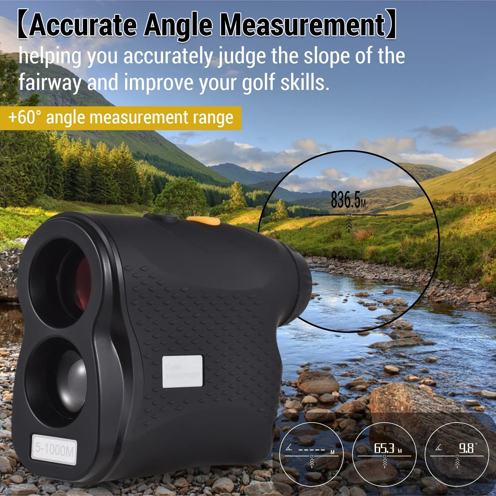 600M Digital / / Telescope for with , Monocular Perfect Measurement Rangefinders, 1000M 800M moobody