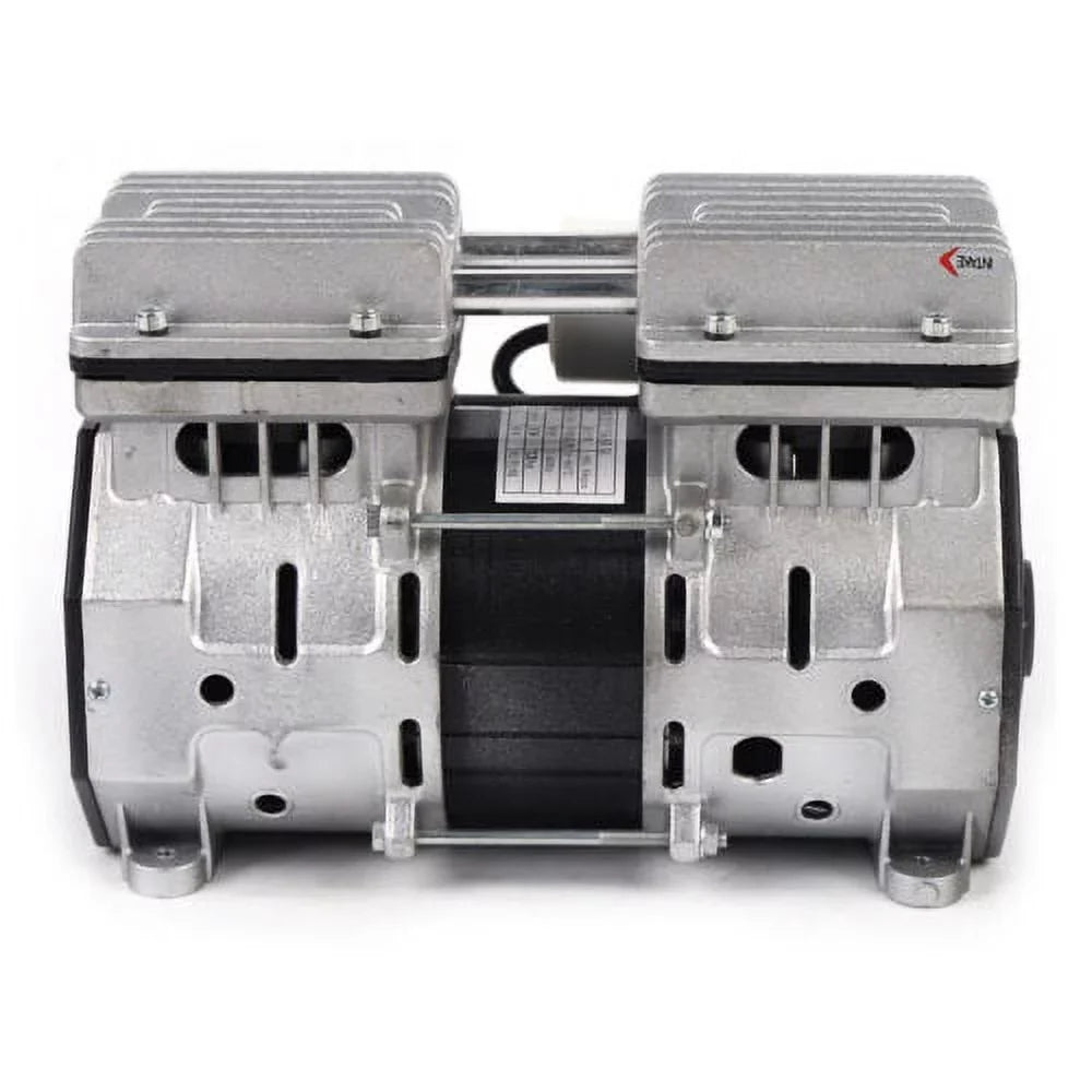 rpm Compressor Bar Piston Double-Cylinder 8 680mmHg Vacuum 110V Oilless 1400