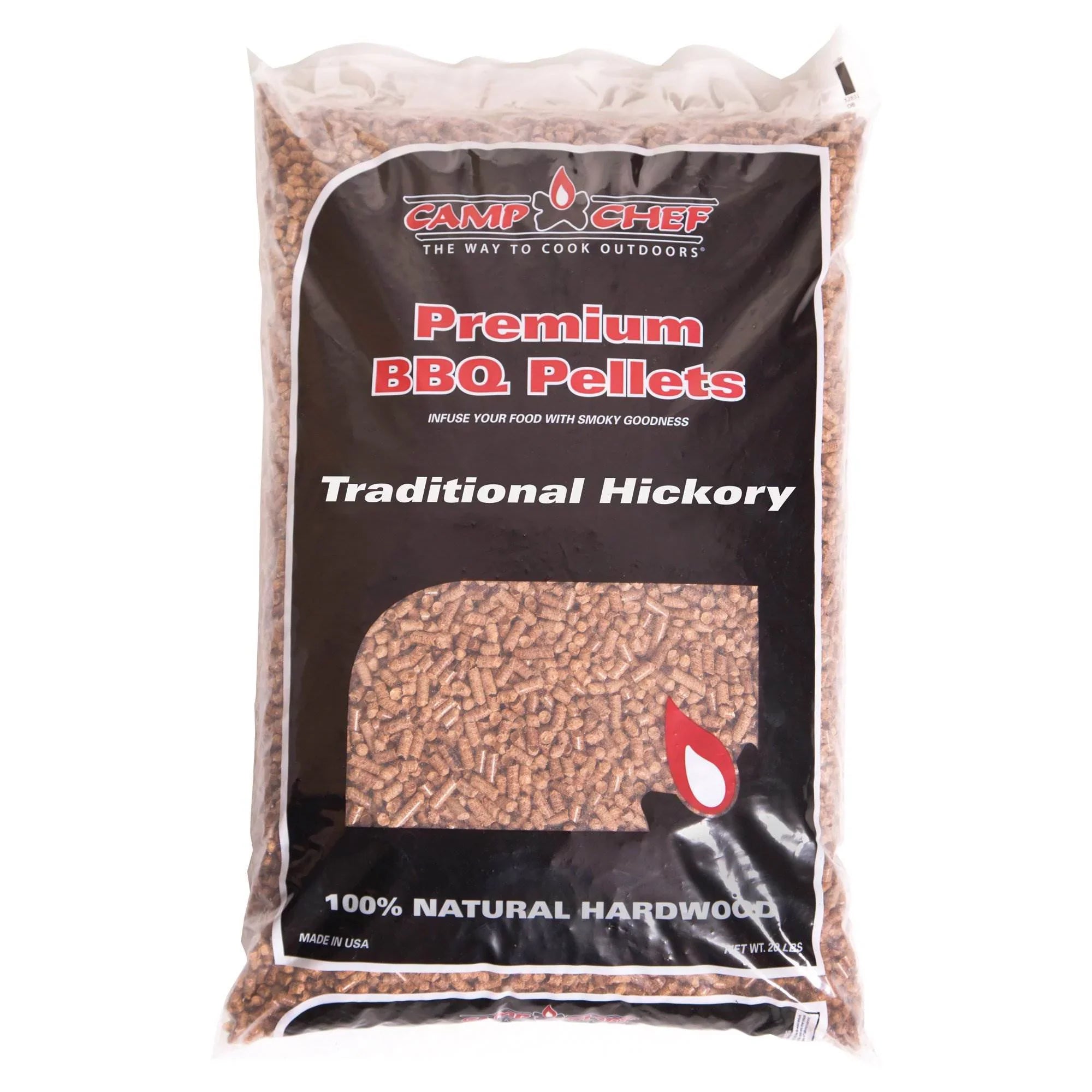 Pack) 20 Smoker Chef Hickory Grill lbs Premium (2 BBQ Pellets, Camp Hardwood