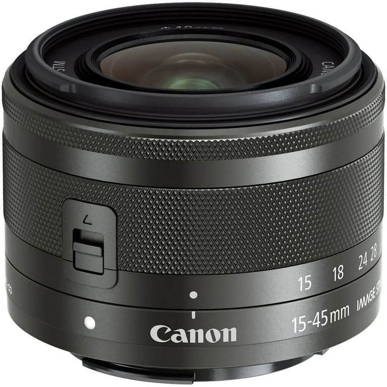 Bundle Basic STM 15-45mm PixiBytes IS f/3.5-6.3 - Canon Lens EF-M (Graphite)