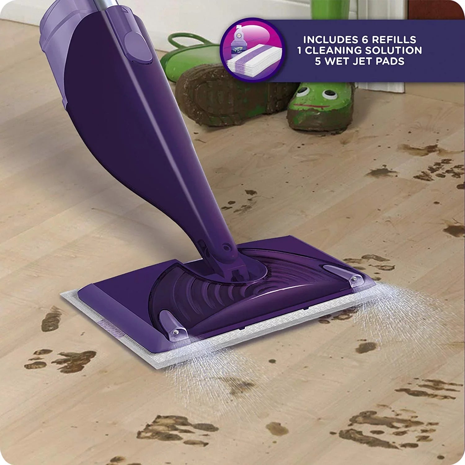 Swiffer oz 16.9 Spray Mop WetJet Starter Kit, fl