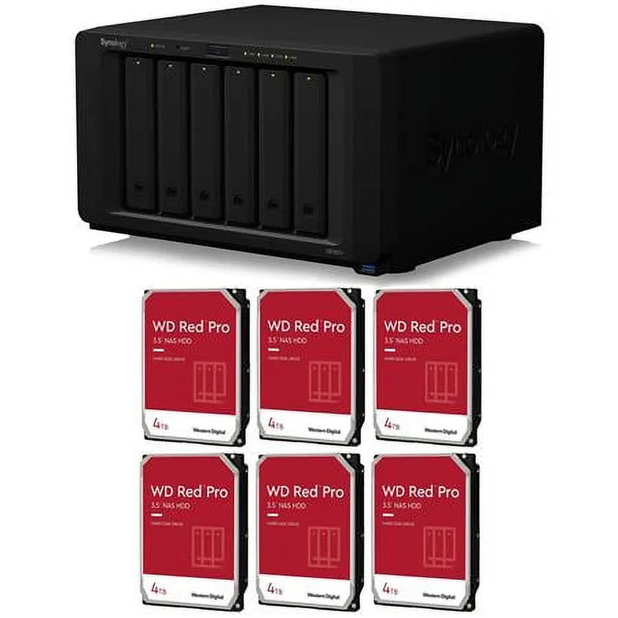 Internal Enclosure, Red WD with Bundle DiskStation DS1621+ SATA NAS 6-Bay 3.5" 4TB Pro 6x Hard III Drive NAS