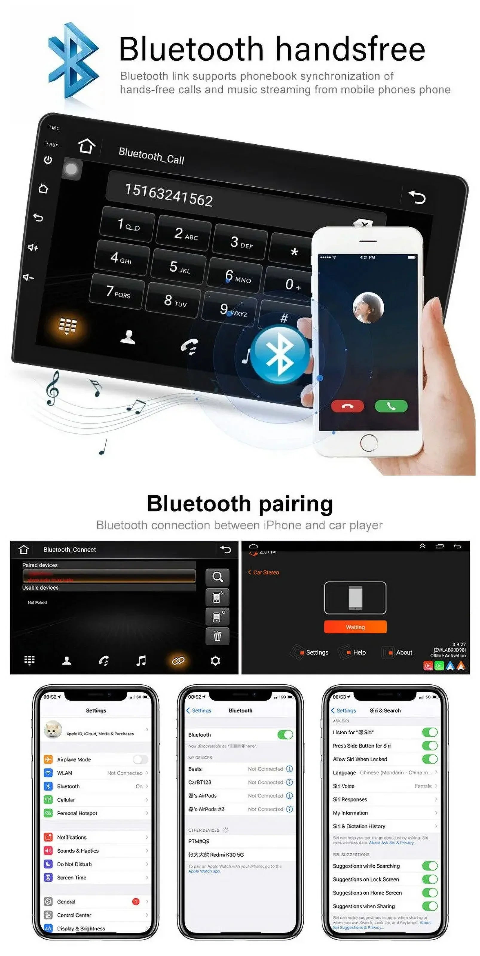Android Hifi, Honda 13 Wireless for Stereo to AHD Bluetooth 2007 Apple Mirror Backup Link Camera Accord Touchscreen Radio 2003 10.1'' Car Wifi Android GPS Carplay 2+32G Auto