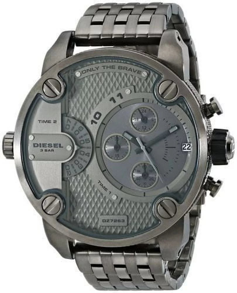 (DZ7263) DADDY ION GUNMETAL CHRONOGRAPH LITTLE NEW WATCH! Men's Diesel