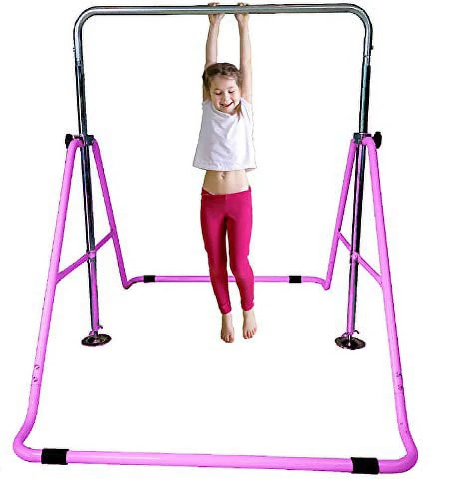 Bar Expandable Bar Horizontal Folding Tower Gymnastics Junior Playground Jungle Kip Purple Adjustable Gym Climbing Height Bar Training Training Monkey Balance Athletic Gymnasts Children Bar Bars