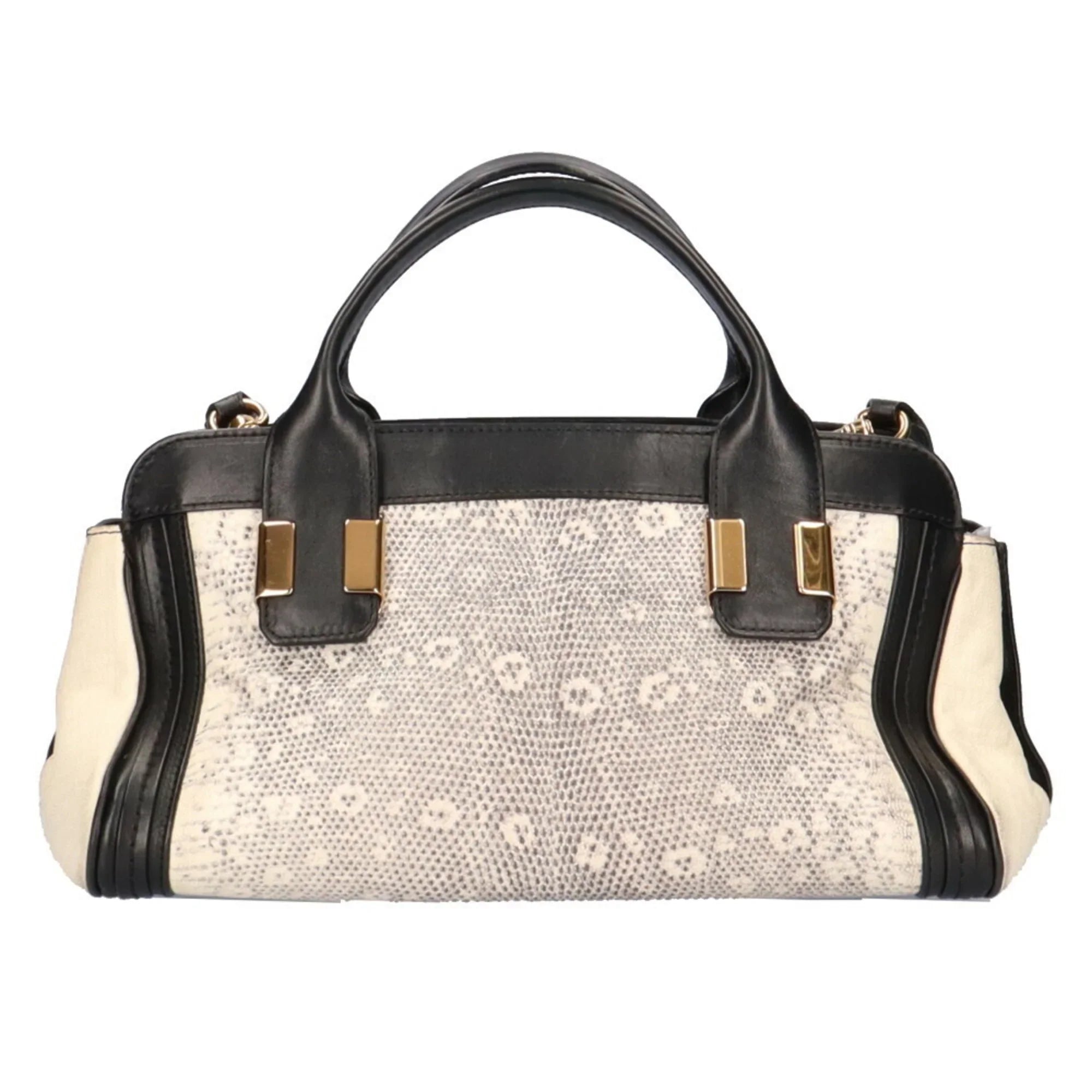 Beige Alice ChloÃ© Women's Shoulder (Good) Leather Pre-Owned Chloe Little Bag