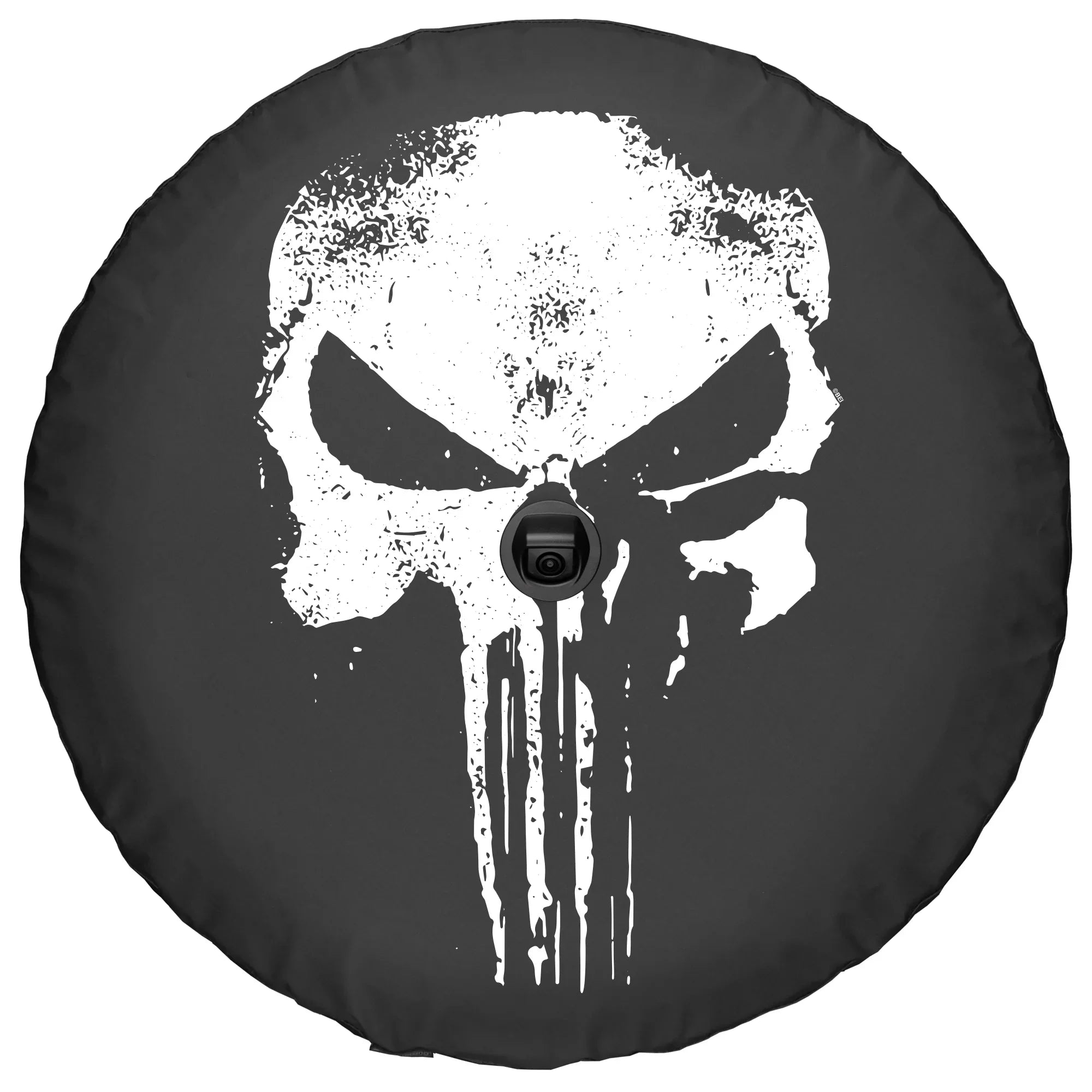 '- JL JL Cover Wrangler Punisher Rubicon Tire (2018-2020) for Skull Distressed (w/ camera) - Soft 33" - back-up Jeep Boomerang
