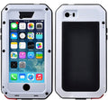 Duty Protection, iPhone Metal (White) Gorilla Aluminum Heavy Glass Scratch Grade Military and 5 Outdoor Case Rugged Travel Resistant Shockproof