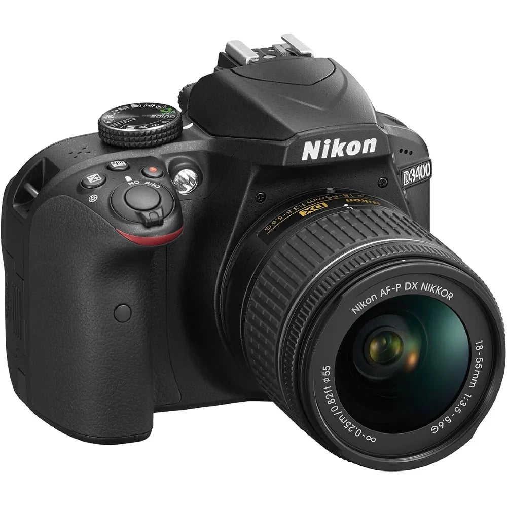 MP Restored D3400 18-55mm VR with Camera 1571B Nikon Kit (Black) 24.2 (Refurbished) DSLR Lens