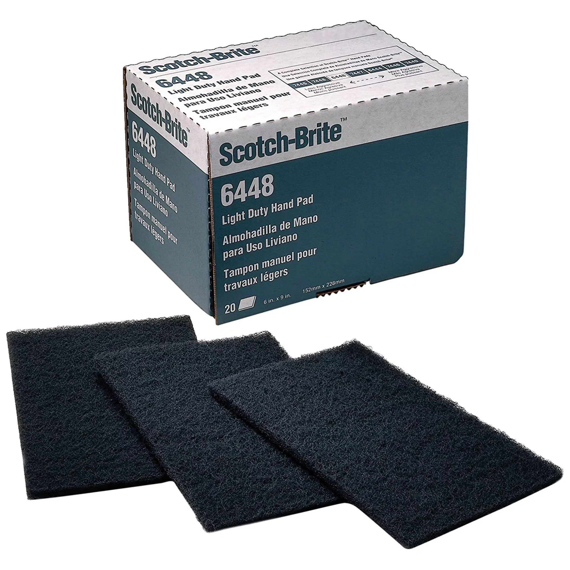 in L, Sanding Scotch-Brite Pad, 7000121092 W, 6 Hand in PK60 9