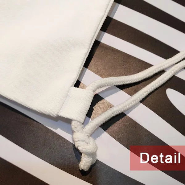 Drawstring Like Bag Burning Mesh Shopping Backpack Canvas Reusable Small Deco Fashion Art