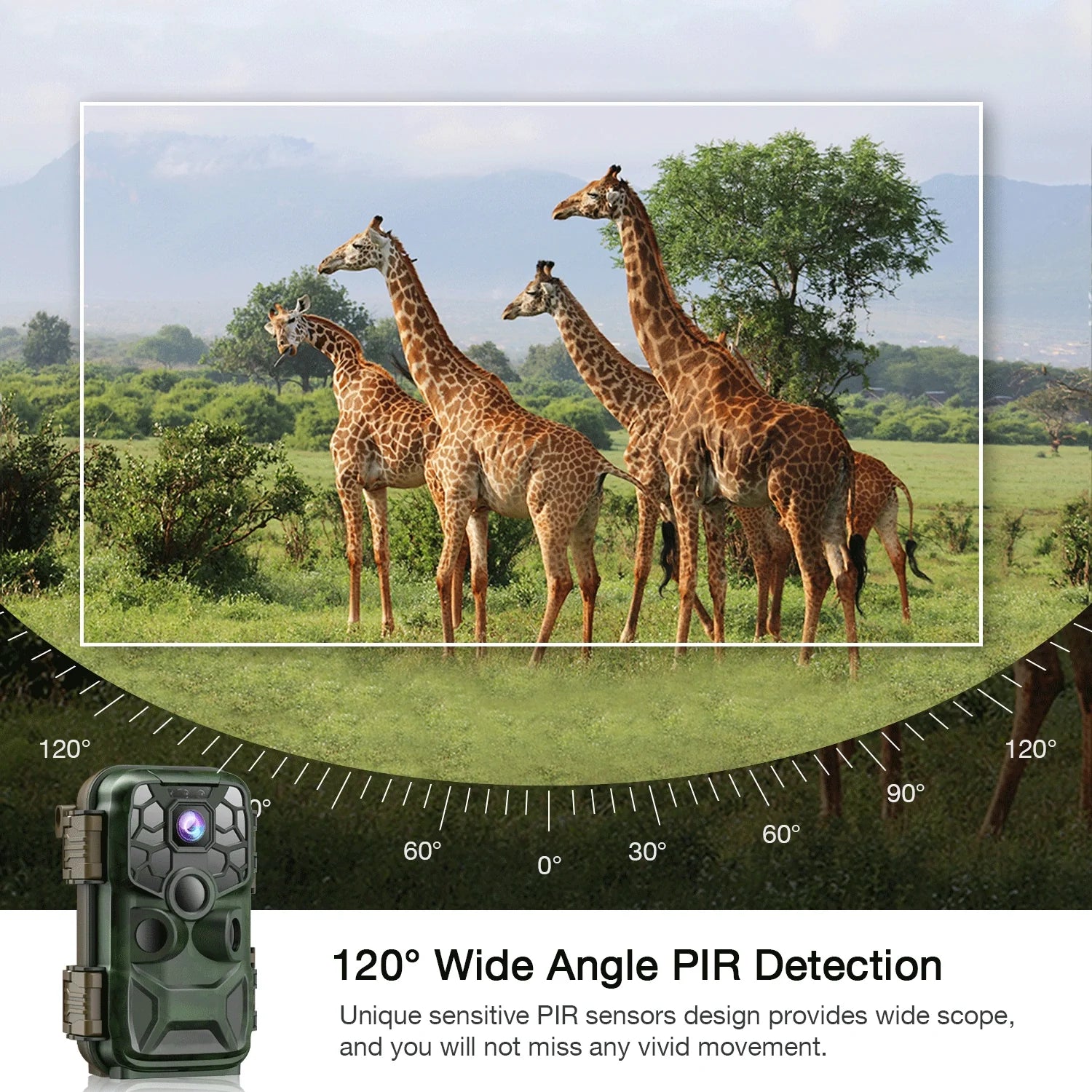 Night Trail 30fps Activated CAMPARK with Sensor Waterproof Camera 3 4K Monitoring Motion IP66 Angle Wildlife 120¡ã Deer PIR for 42MP Bluetooth WiFi Camera Trail Cam Hunting Wide Native Vision Game