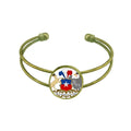 Chile Bangle Retro Cuff Bracelet Jewelry Open Country Emblem National