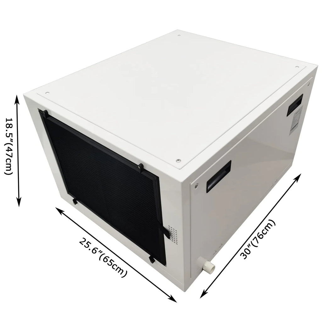 338Pint/D Commercial Household Ceiling-Type Basement Greenhouses Warehouse Dehumidifier Planting