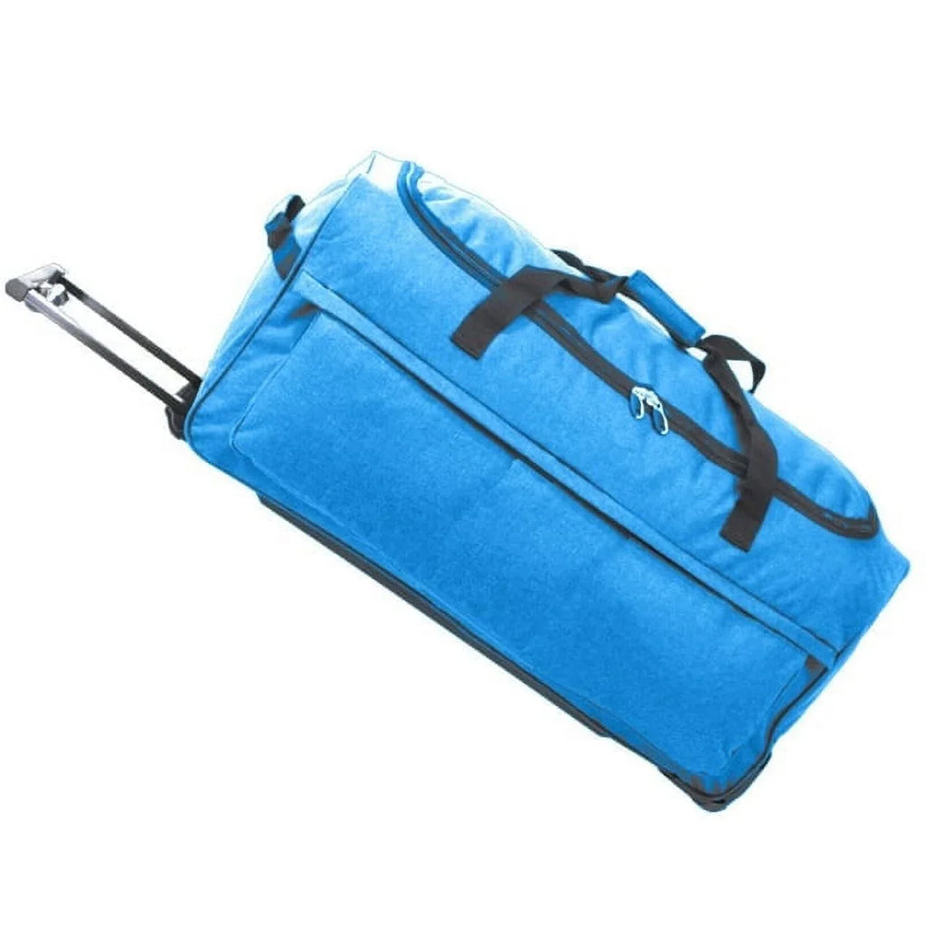 Black, Multi-Pocketed Duffel Gear Telescoping Handle Factor X Bag Travel Wheels with - 28" Rolling &