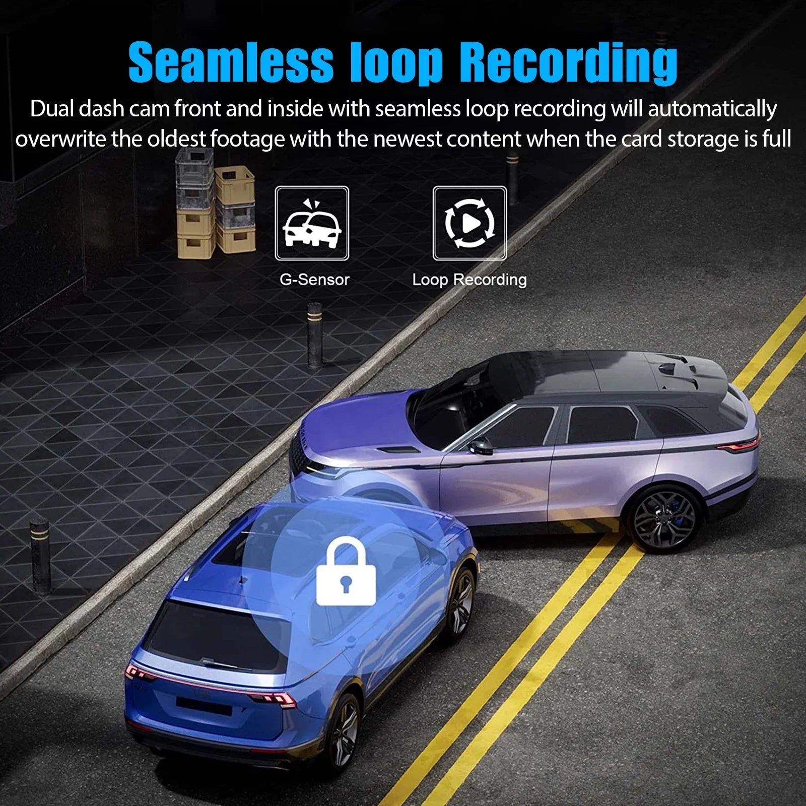 Car 1080P Triple Card, Way Channel Backup DVR Inside Dash TF Vision, Cam, Camera, 3 3 Cam Recorder, IR Dash Front Rear Dashboard G-Sensor Driving W/32GB Inside Camera Night Dual
