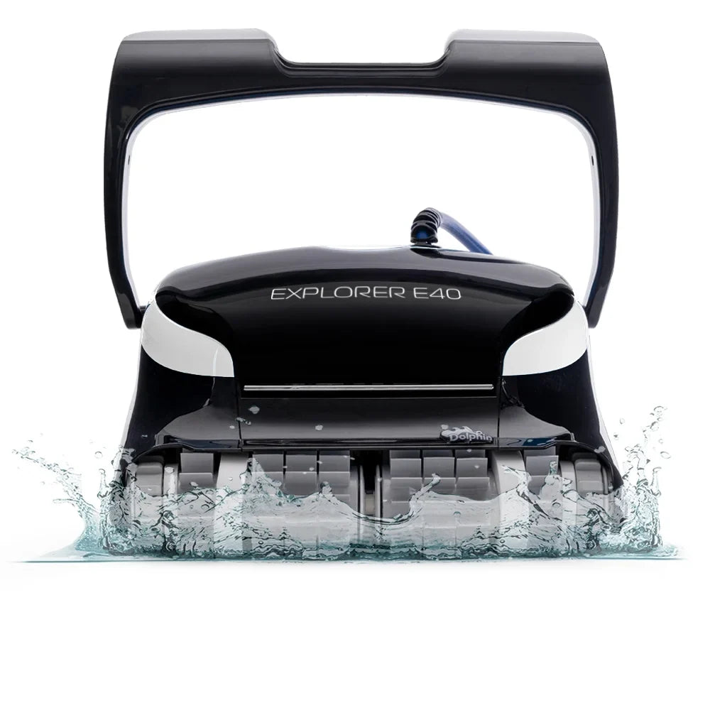 Wi-Fi Robotic up E40 50 Pools Pool Scrubber Vacuum Dolphin Waterline Cleaner Explorer Brush to FT -