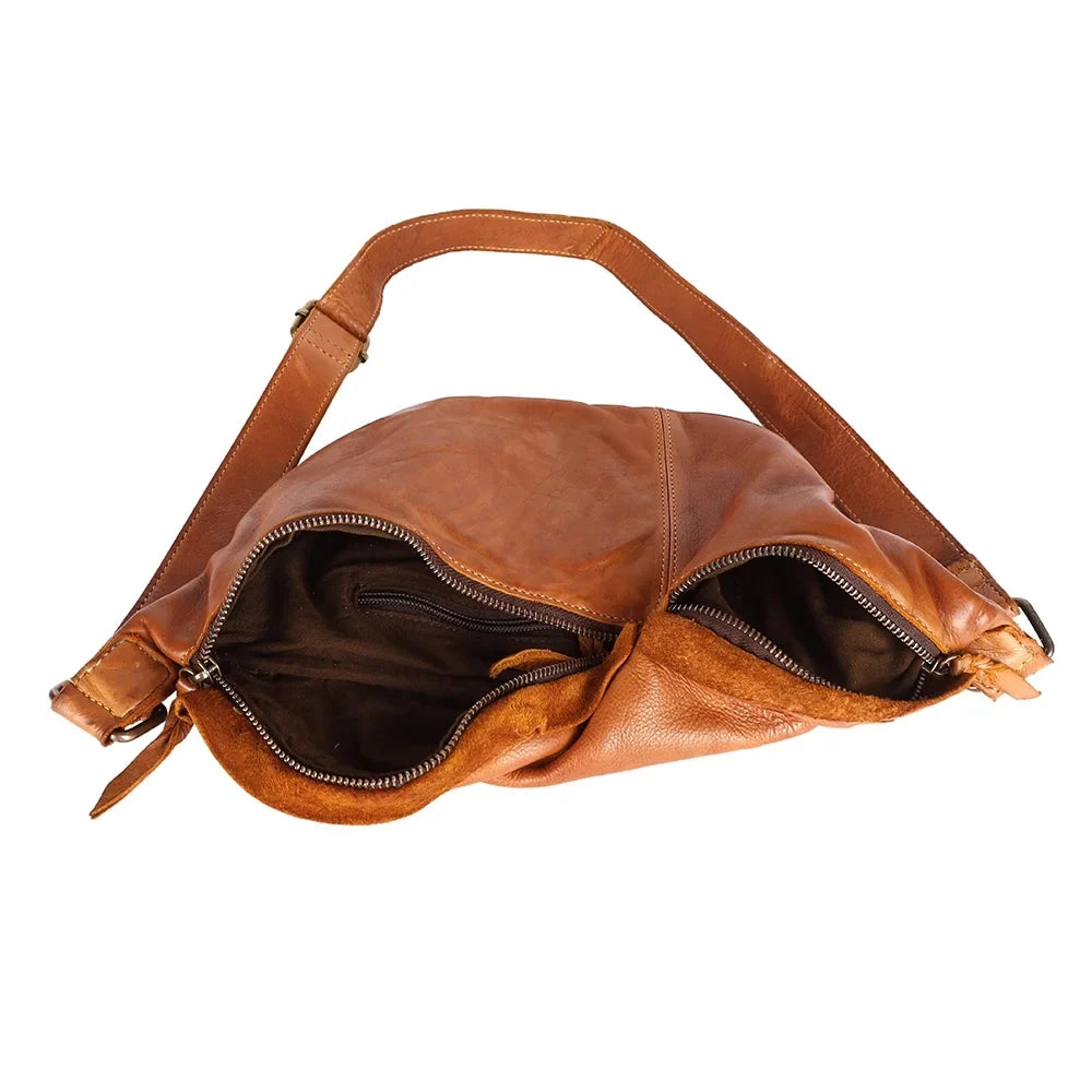 Vintage Nmbgm149B Genuine HandbagÂ Women Mind Bag Pack Purse WesternÂ Cowhide Never Handmade NM Leather Fanny
