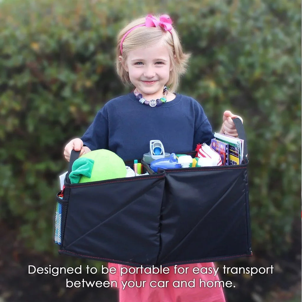 Gear Books, Great More Games Magazines, with Black Seat Featuring Organizer Adults, for Storage Documents, Front/Backseat 8 Stitching Lusso Kids Toys, Car Maps, Compartments Tissues, for and