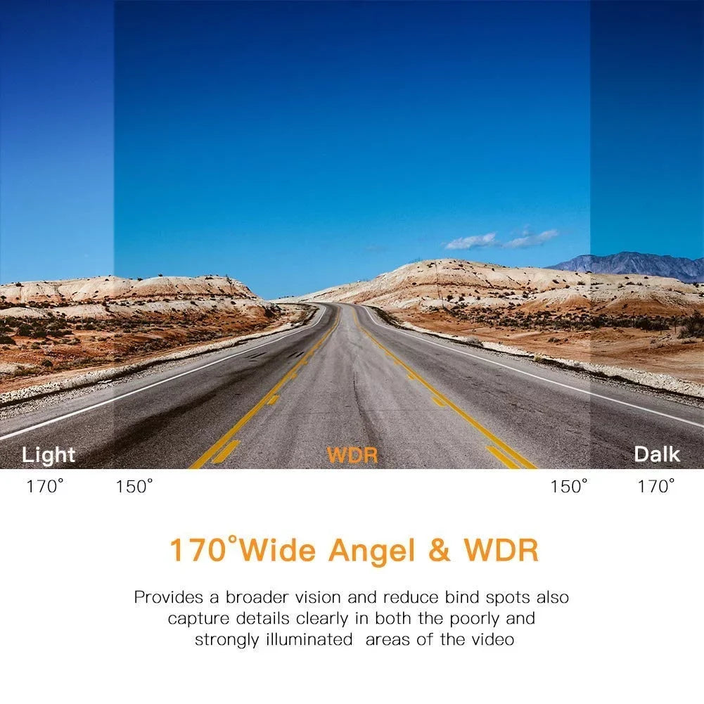 Recording, Driving Dash Cam 3" APEMAN 170¡ãWide LCD Monitor, Screen Parking G-Sensor, Motion WDR, 1080P Angle, FHD DVR Recorder Car Detection Loop