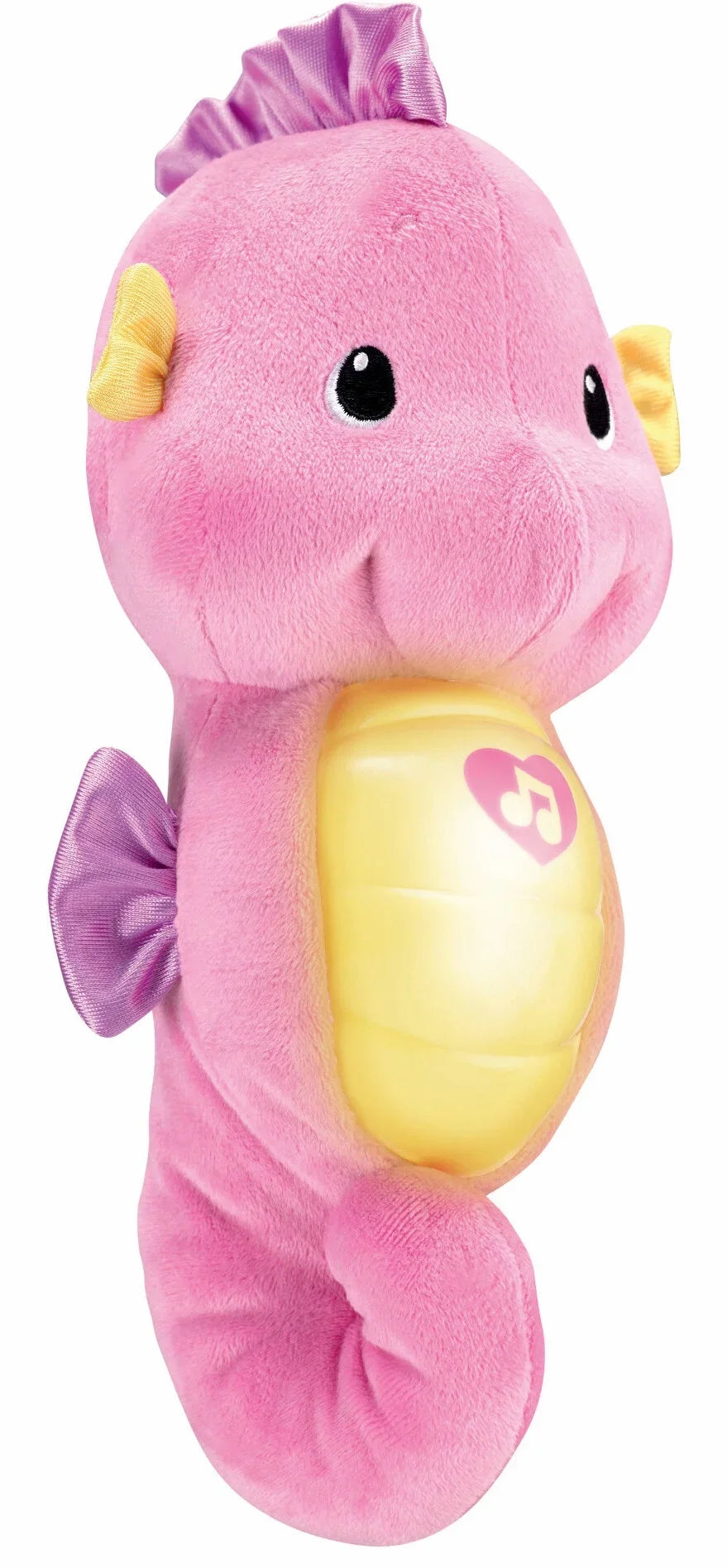 Plush Lights Ocean with for Toy and Seahorse, Soothe Pink Music, Glow Fisher-Price Sounds Baby &