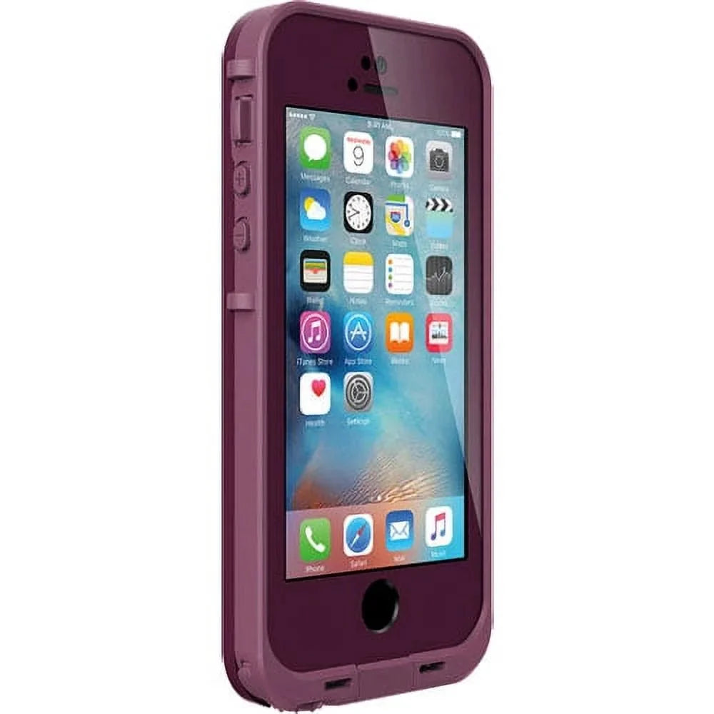 Purple LifeProof & WaterProof Case, iPhone Se Phone 5s, Crushed 5, Fre