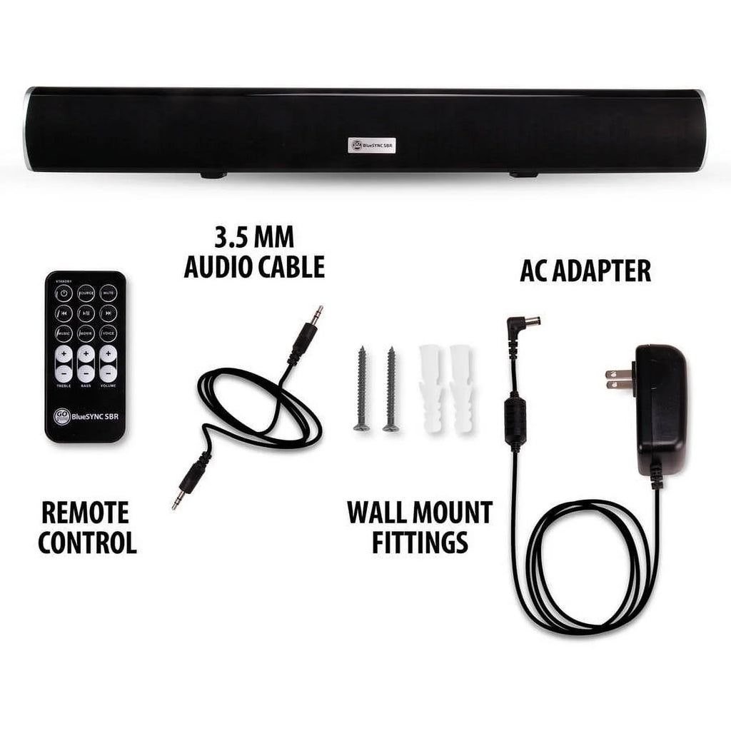 GOgroove Theater Bar Wall Subwoofer with Samsung , 4K Speaker TVs Bluetooth HD and , , Works Home Sony Mounting Internal & Kit Sound 2.1 VIZIO , More - & , With Smart TCL