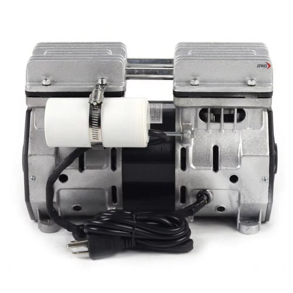 rpm Compressor Bar Piston Double-Cylinder 8 680mmHg Vacuum 110V Oilless 1400