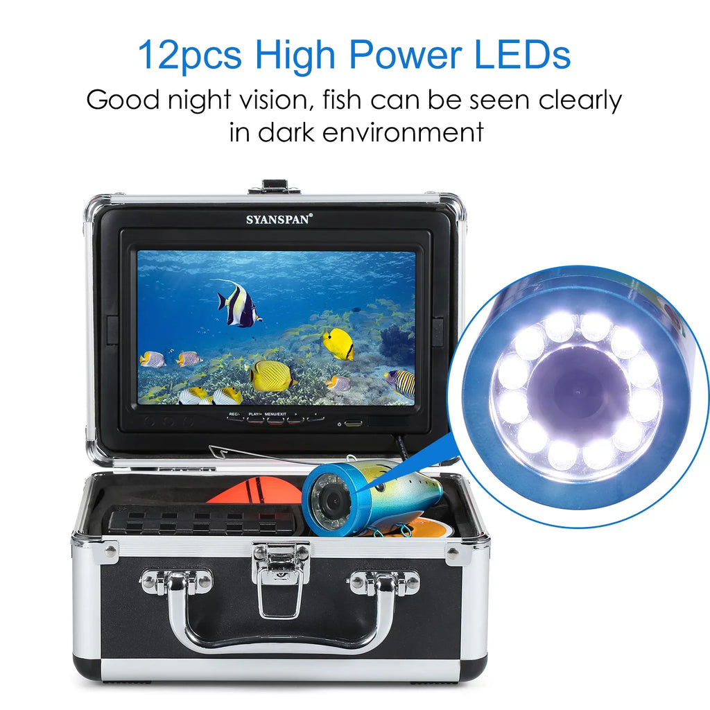 /9 IP68 Fish Camera IP68 Lake Sea LCD Fish camera,15M/30M/50M 7 Boat Cable Pristin 7Inch/9Inch Display 12LEDs LCD Underwater LCD 15M/30M/50M 7Inch/9Inch Waterproof Waterproof Sea Display Sea Lake