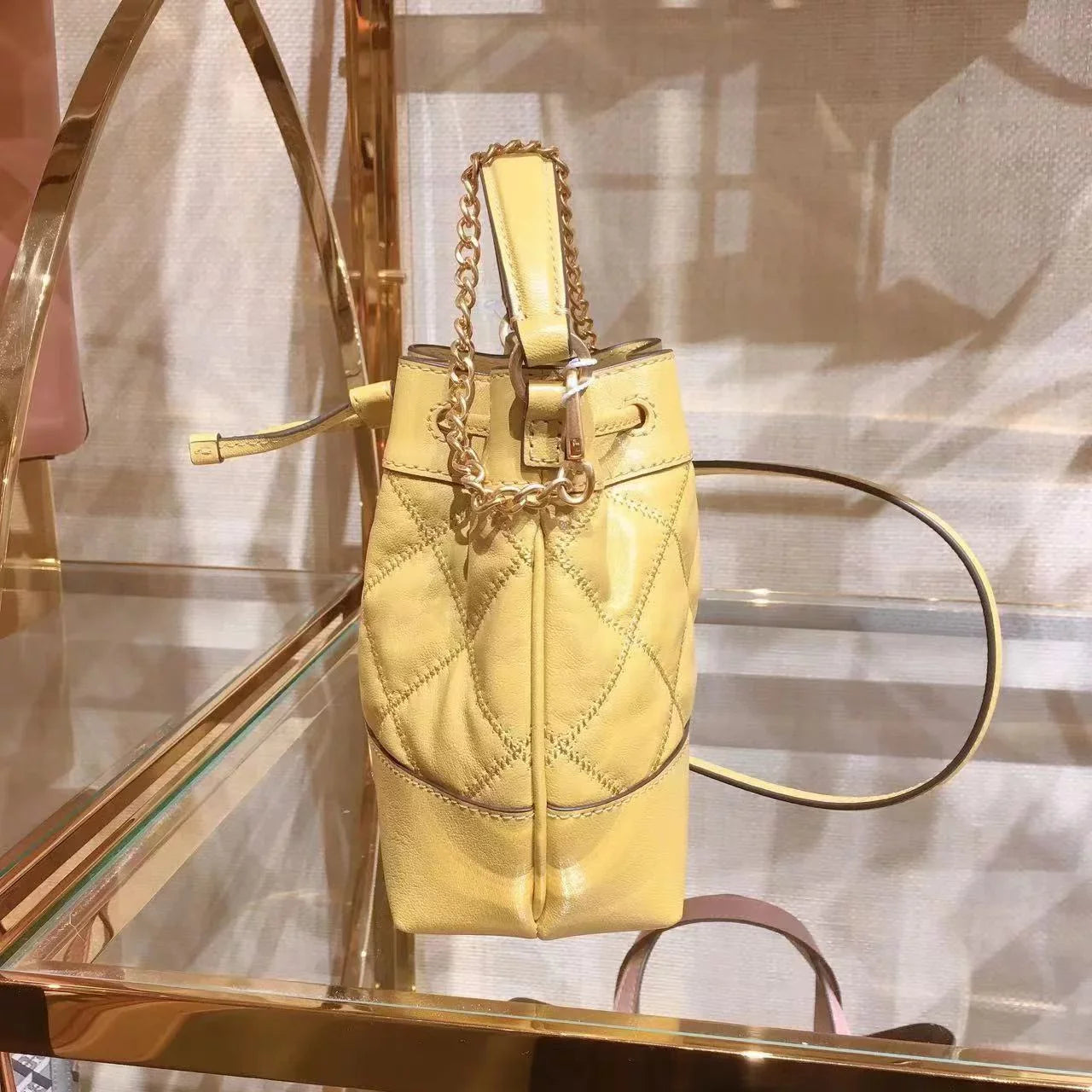 87869 Bag Bucket Willa Shoulder Drawstring 0422 Tory Sunset Golden Mini Burch