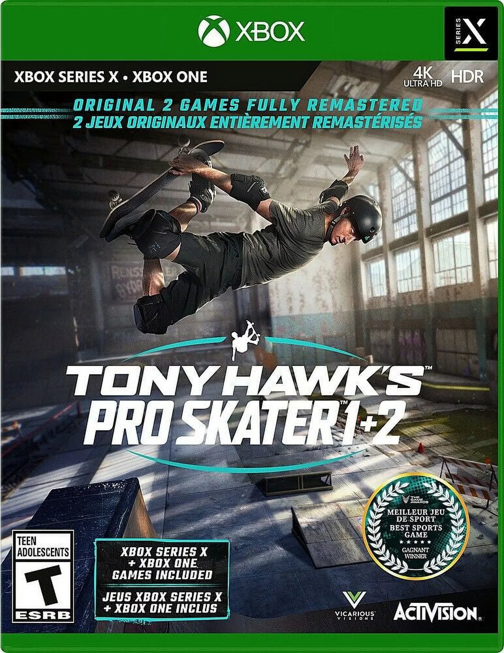 X 1+2 HAWK Series SKATER - Xbox PRO TONY