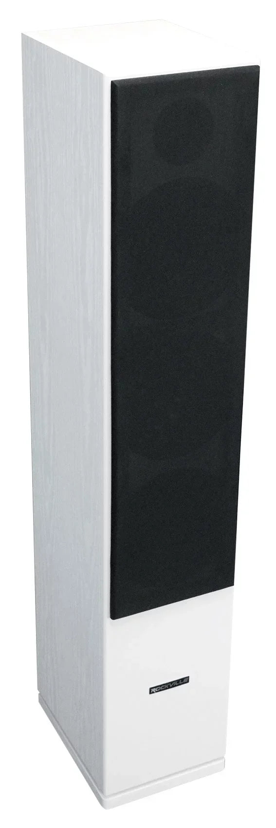 Home Ohm 8 RockTower Speakers 68W Audio (2) Tower White Passive Rockville