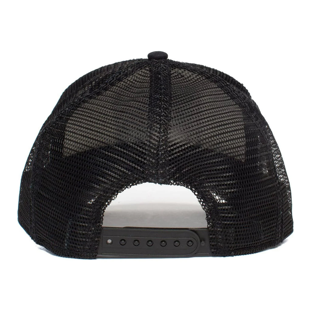 Black Snapback Hat, Unisex The Farm Trucker Original Adjustable Goorin Tiger), (White Bros. One Size