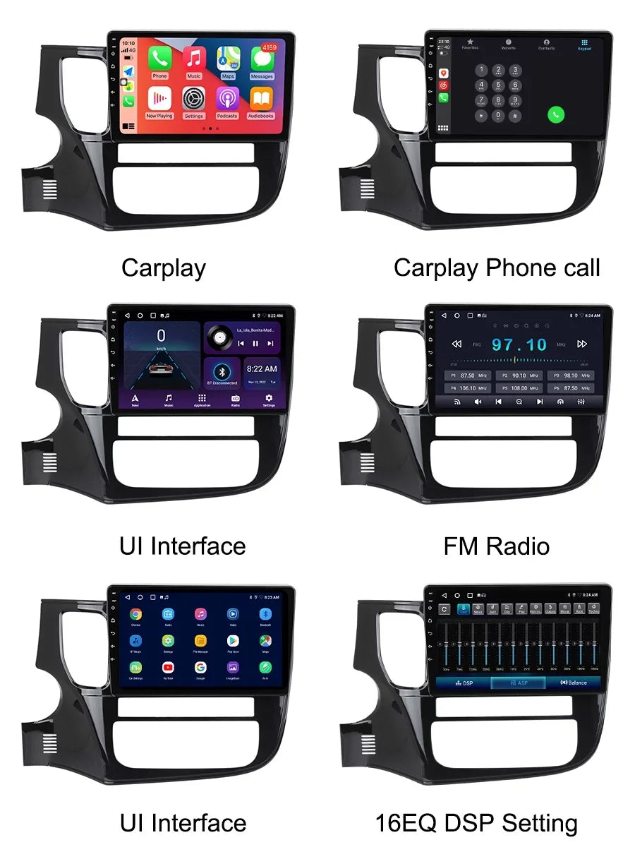 Car For Android 2012 Radio 2018 GG0W Carplay Mitsubishi Multimedia Auto Navigation GF0W - GPS Outlander Player Android 3