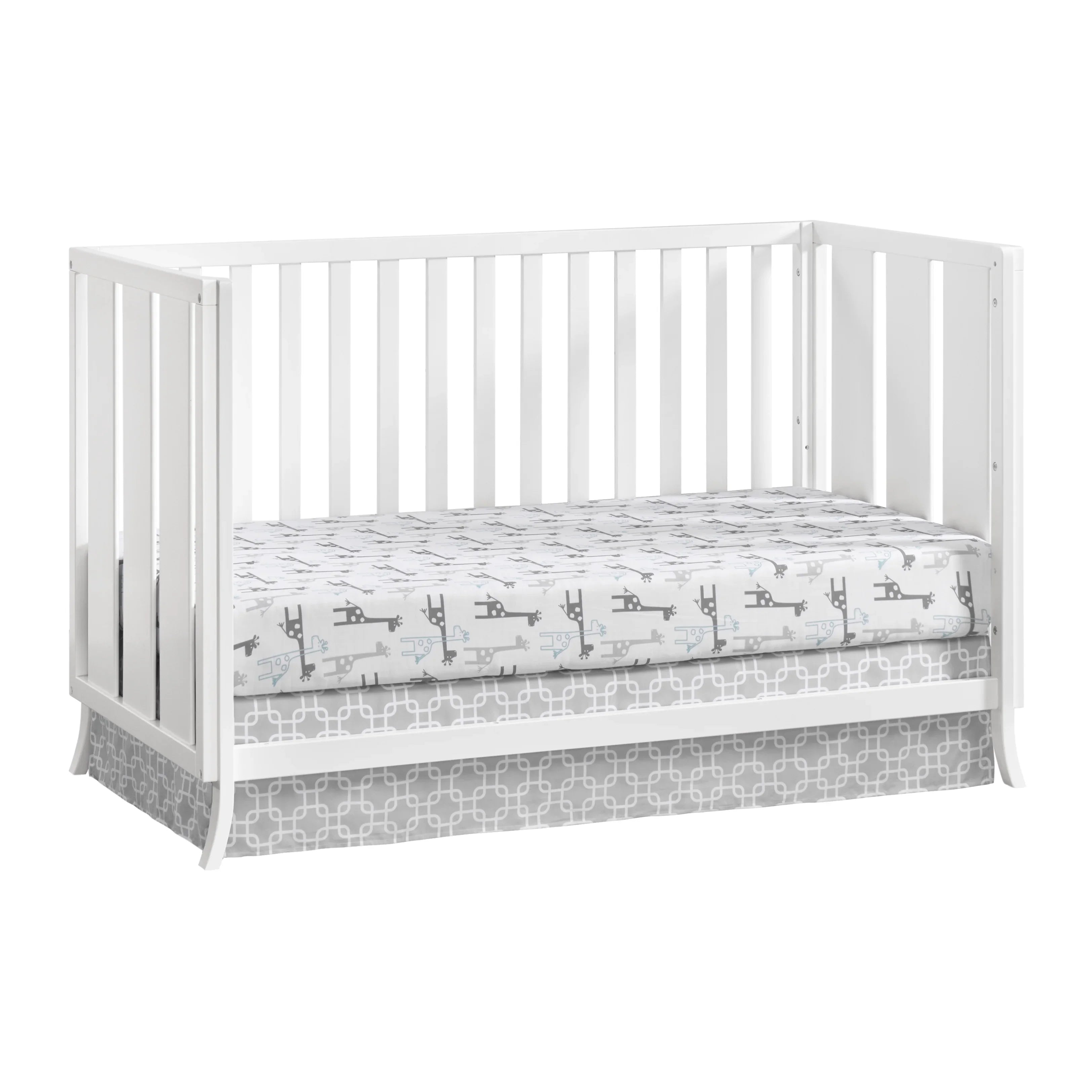 Island 4 White Arlie Oxford in Baby 1 Crib Convertible